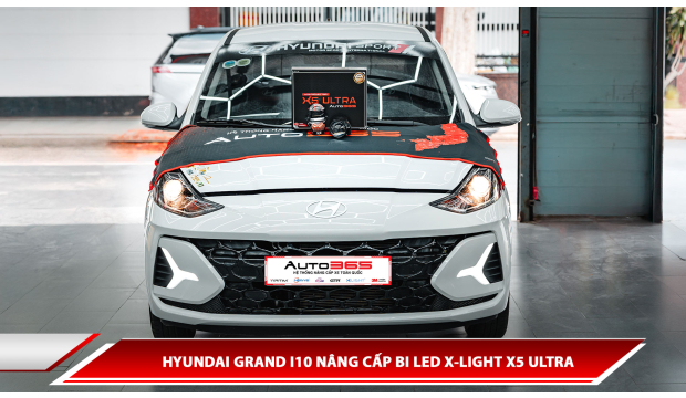 Hyundai Grand i10 nâng cấp Bi LED X-Light X5 Ultra